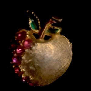 Apple Brooch Vintage
